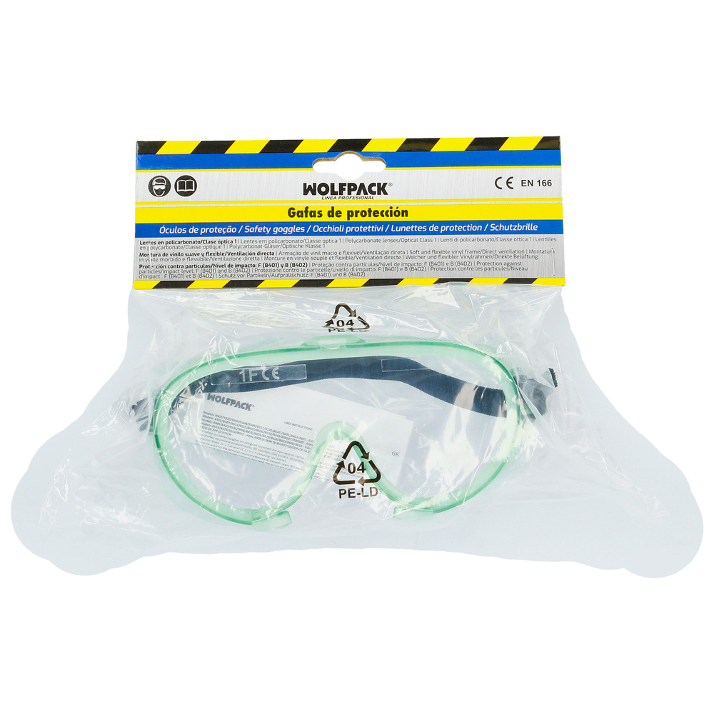 Gafas Proteccion Con Elastico. Certificadas En166 Color Transparentes