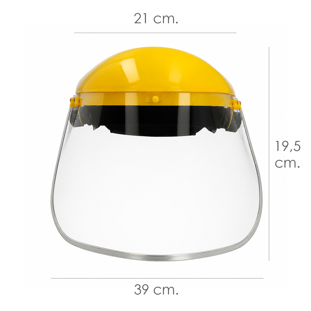 Protector Facial Policarbonato Transparente Con Arnes