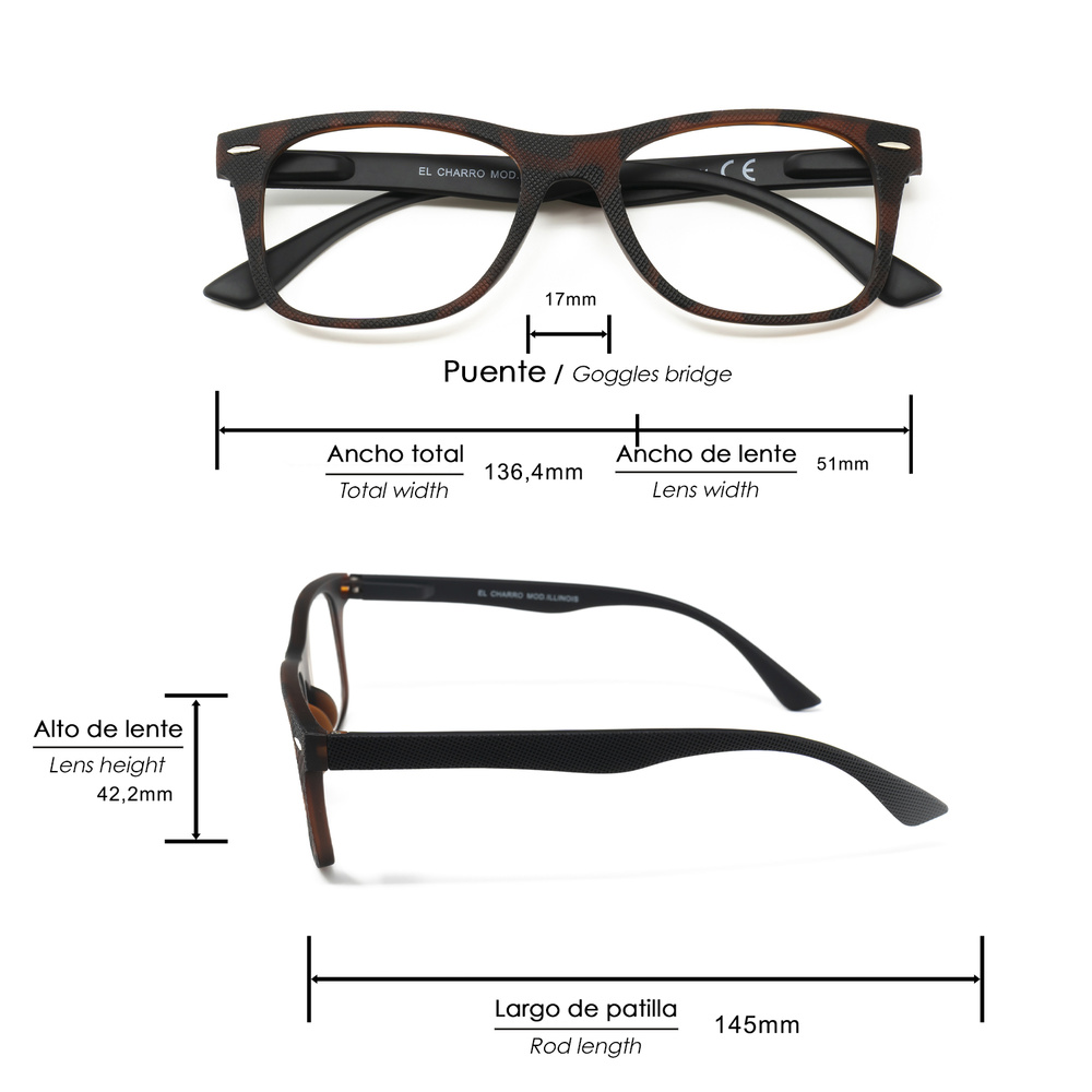 Gafas Lectura Illinois Estampado Carey Aumento +2,0