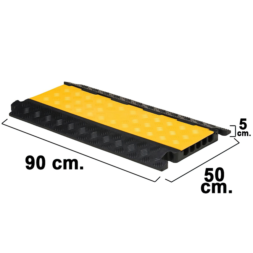 Pasacables de suelo de 2 canales L1000 mm - Parkimat