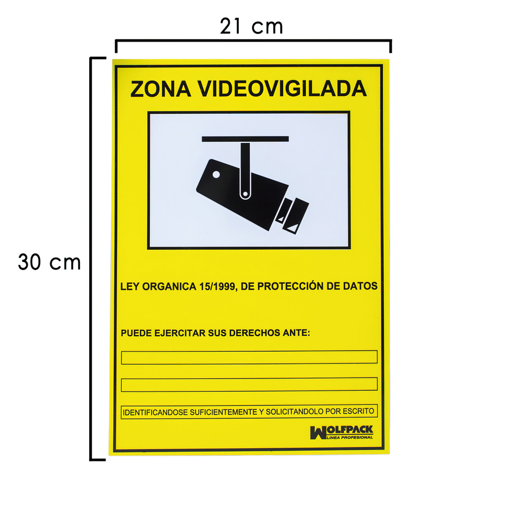 Señal Zona Videovigilada - La Tienda del Rotulista