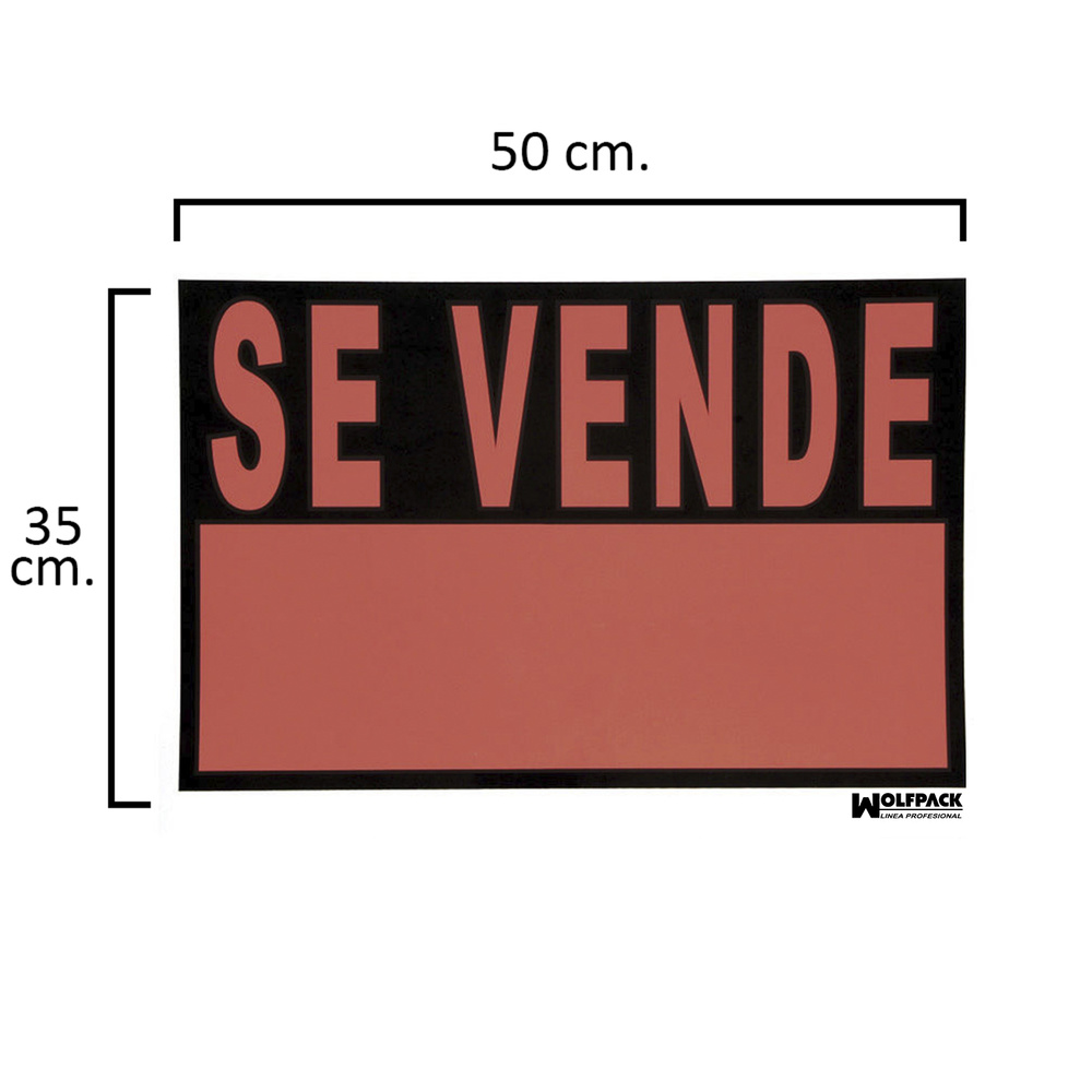 ▷🥇 distribuidor cartel se vende 50x35 cm