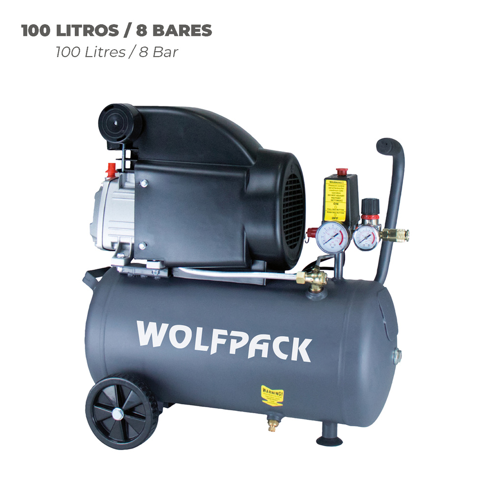Compresor Wolfpack 24 Litros / 8 Bares / 1,5 Kw - 2,0 HP 