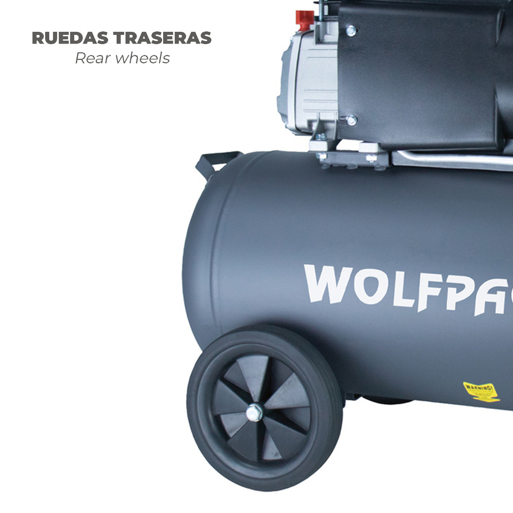 Compresor Wolfpack 50 Litros / 8 Bares / 1,5 Kw - 2,0 HP 