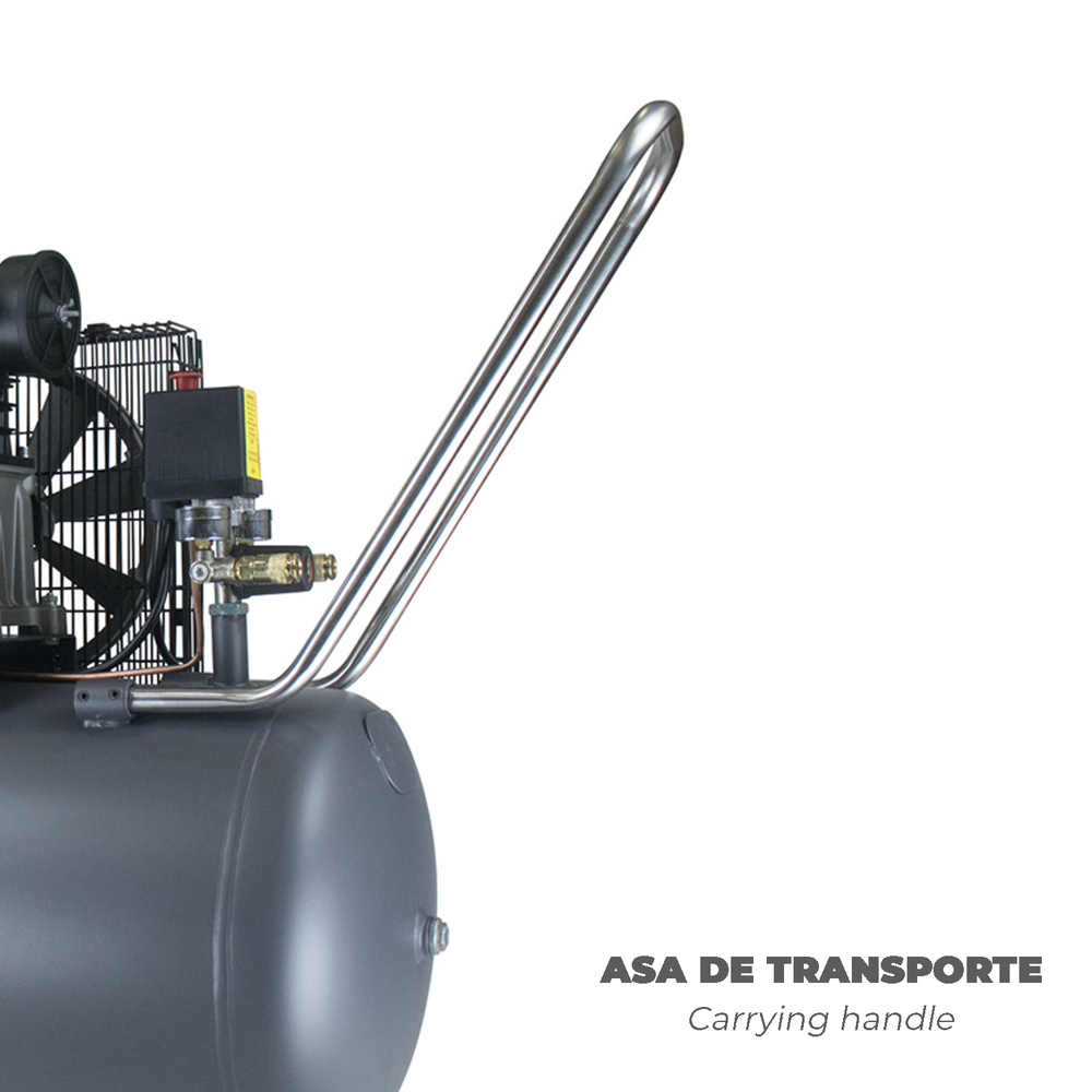 Compresor 100 Litros / 8 Bares / 2,2 Kw - 3,0 Hp  Lubricado Por Aceite