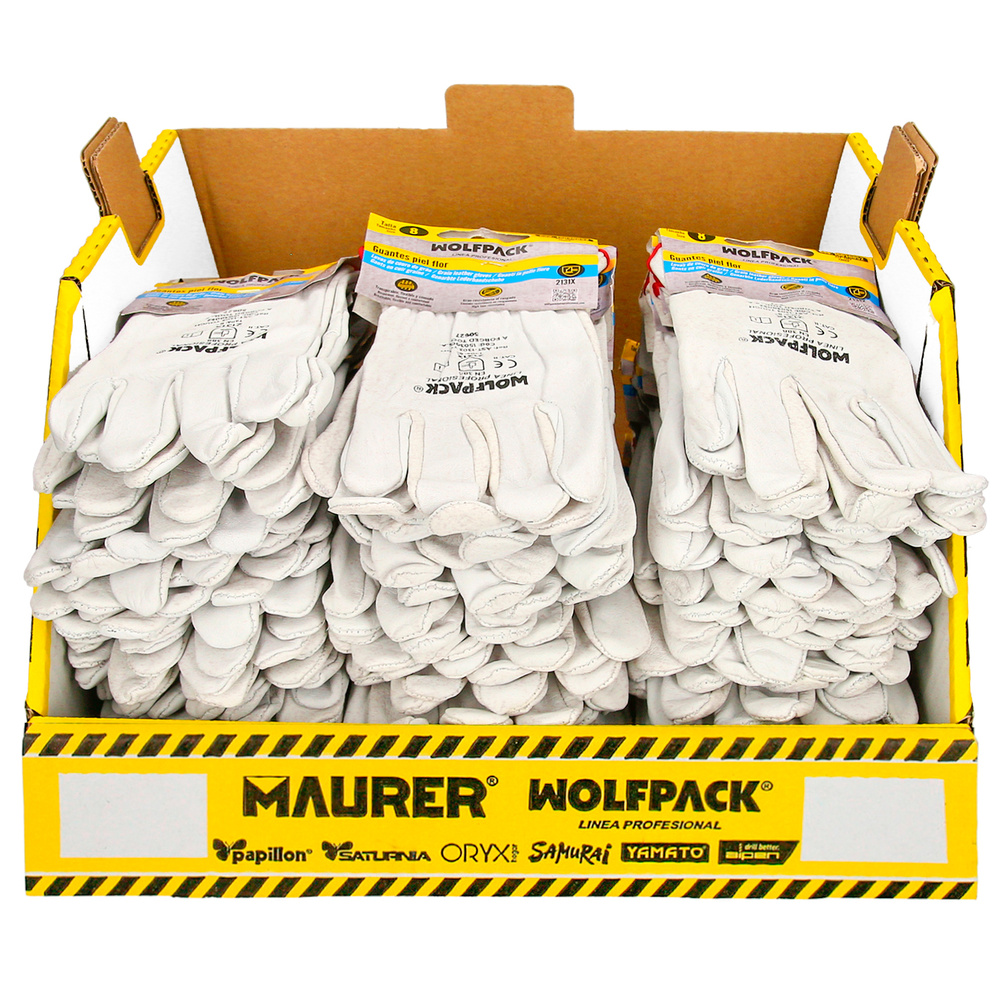 Gaveta Apilable Guantes Piel Flor Con Colgador Multitalla
