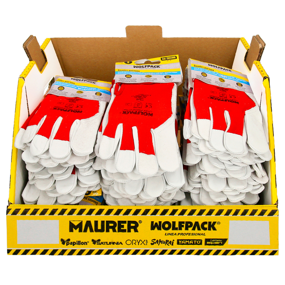 Gaveta Apilable Guantes Piel / Lona Con Velcro (Con Colgador) Multitalla