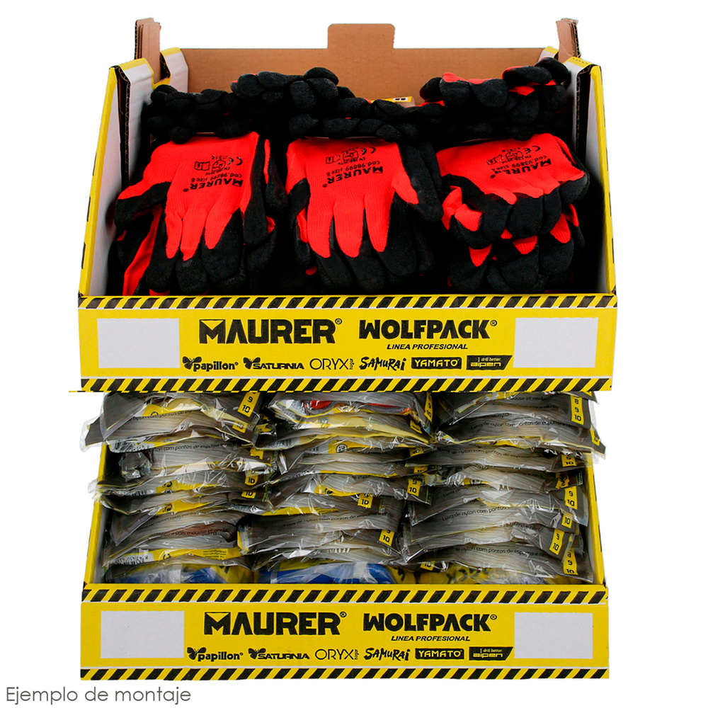 Gaveta Apilable Guantes Piel / Lona Con Velcro (Con Colgador) Multitalla