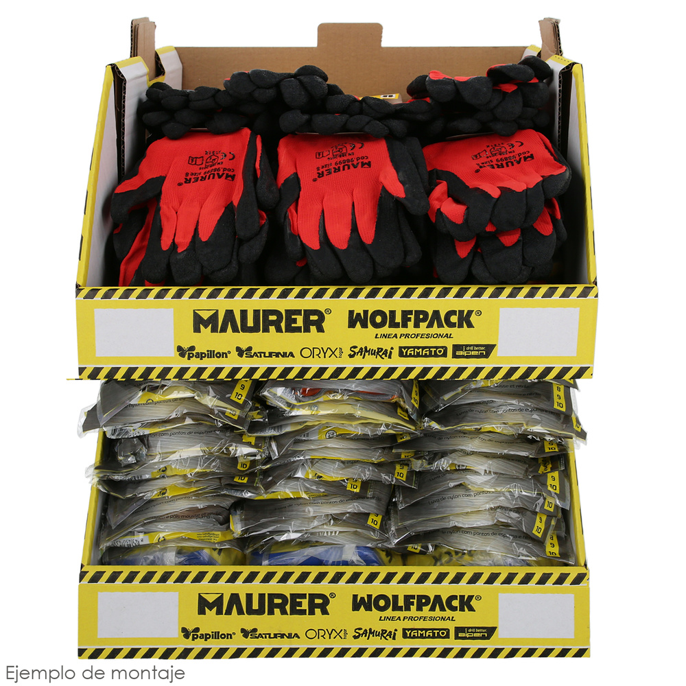 Gaveta Apilable Multitalla - Guantes Latex / Nylon Gripflex