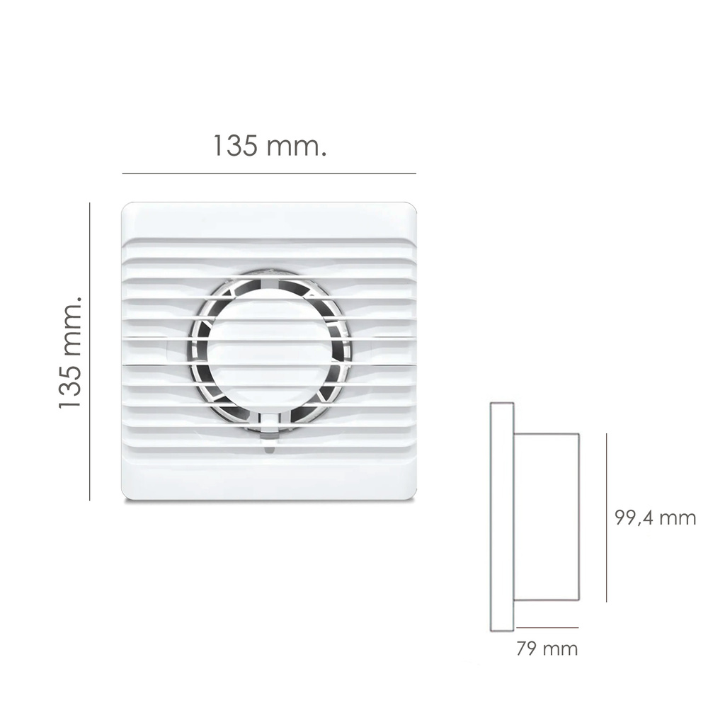 Extractor Aire Ø 100 mm. / 14 Watt.