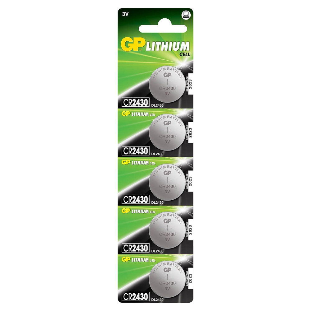 Pila Boton Litio CR2430 (Blister 5 Pilas)