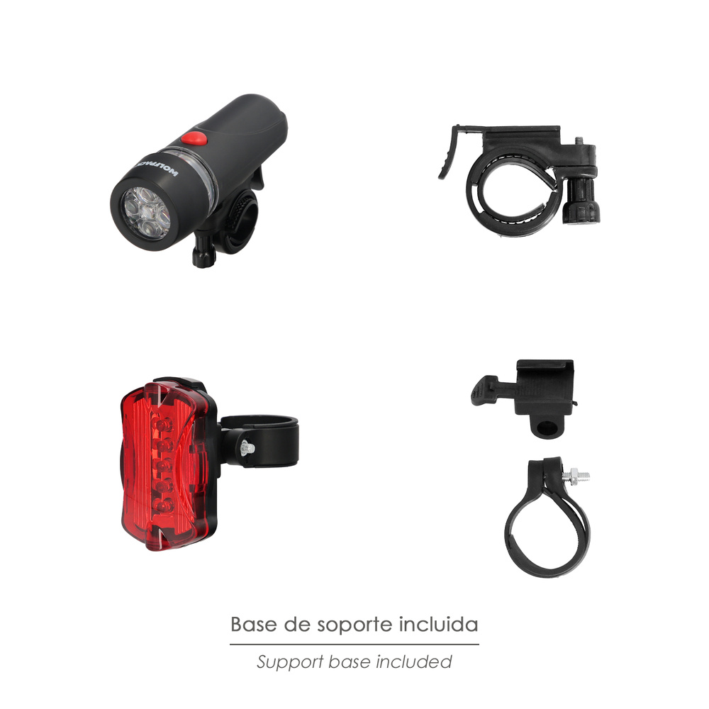  Distribuidor Kit Luces Led Bicicleta Luces Delantera Y Trasera Plus 