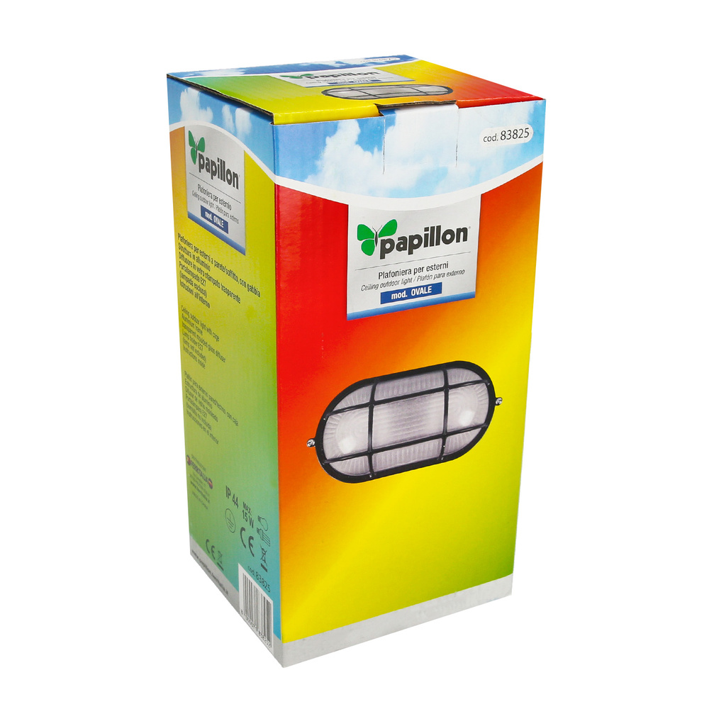 Plafon Industrial Ovalado Negro