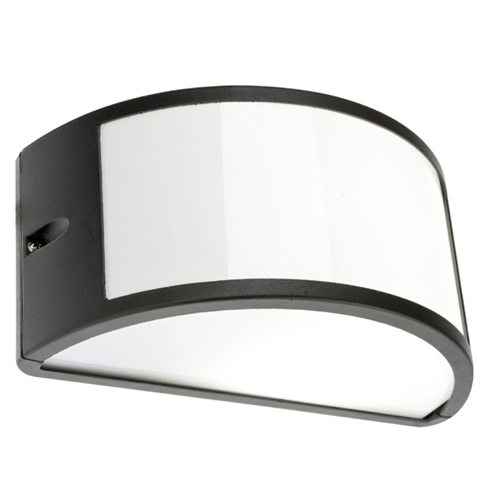 Plafon Aplique IP 1/2 Luna Abierto Negro