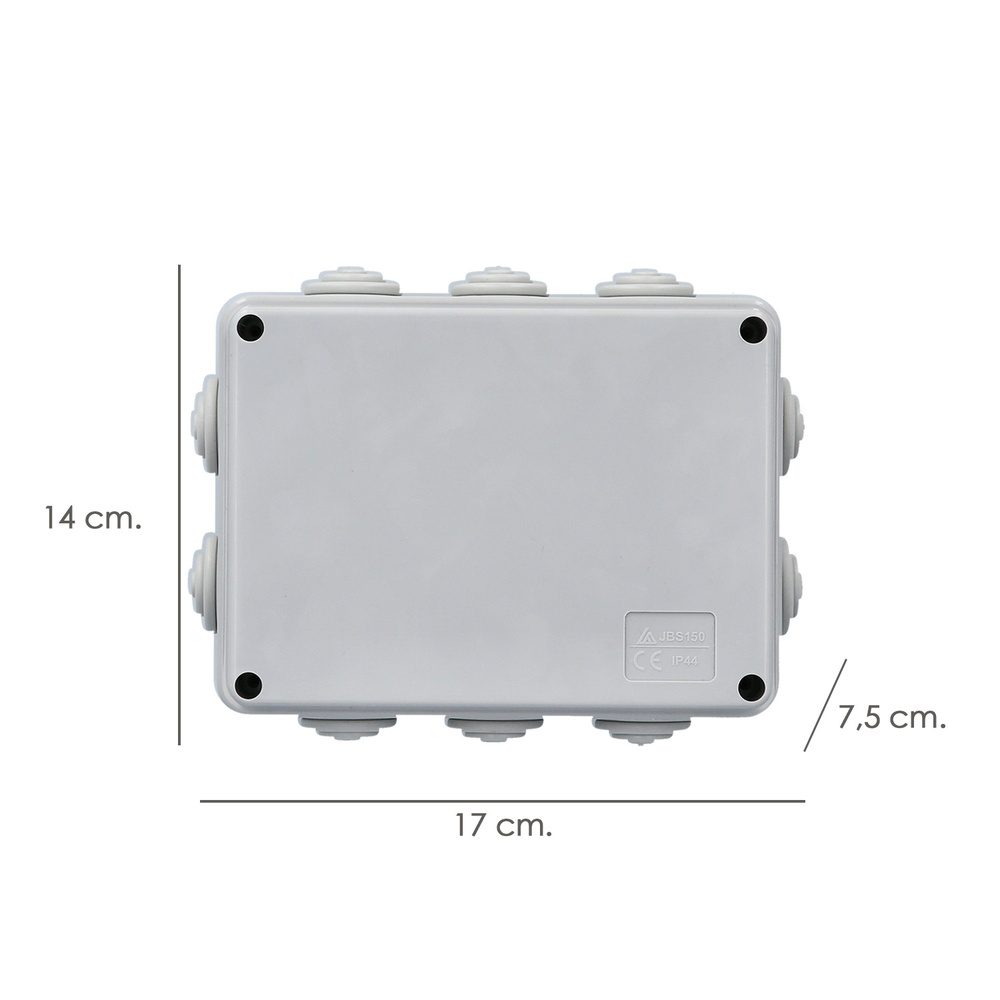 Caja Estanca Superfie Con Tornillos 150 x 110 x 70 mm.