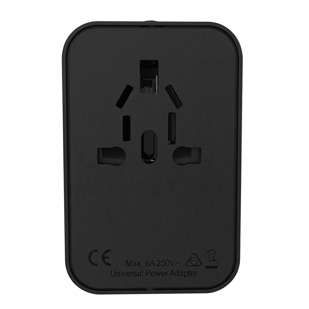 Adaptador De Viaje Universal Con Usb A + A + C