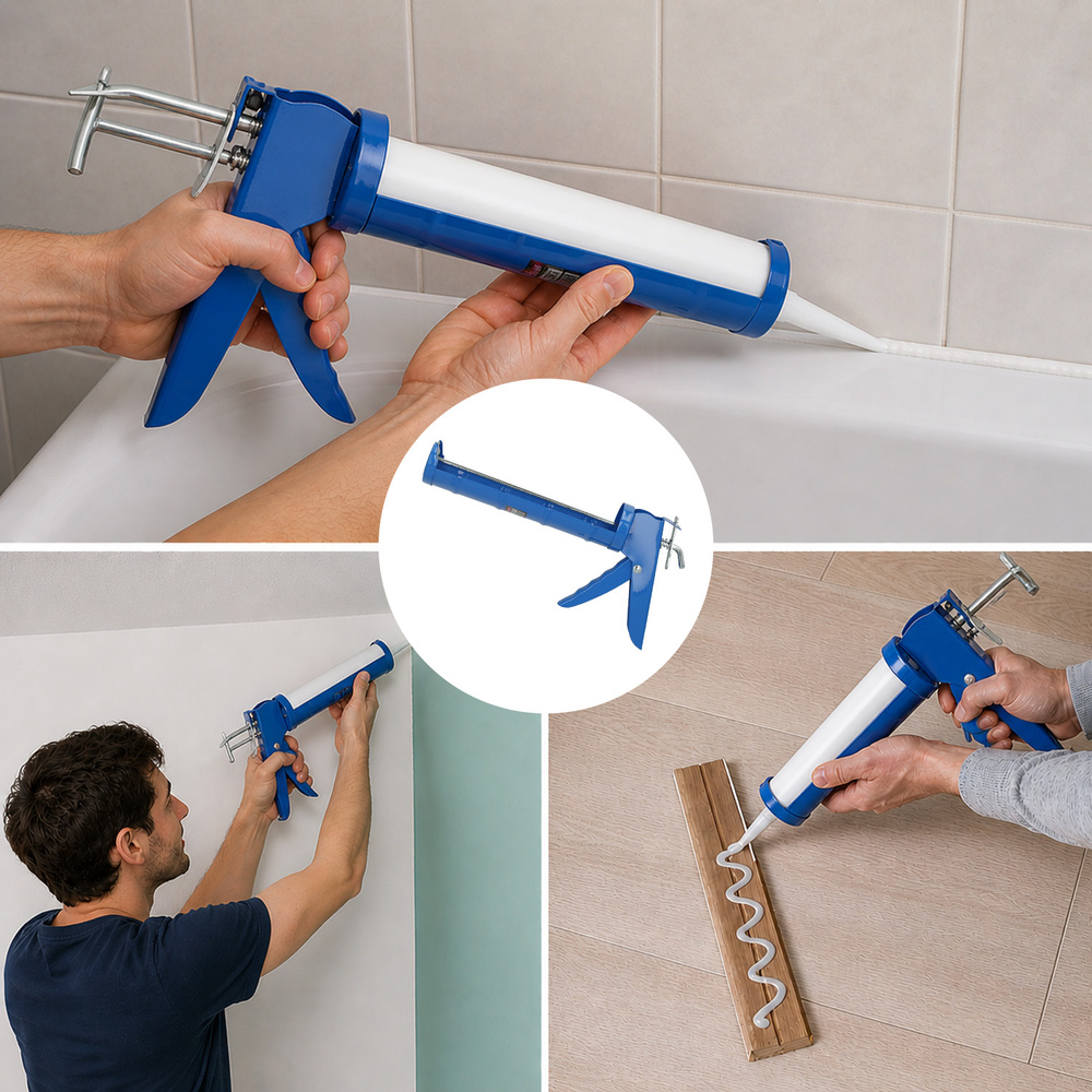 Pistola Silicona Azul Basic.