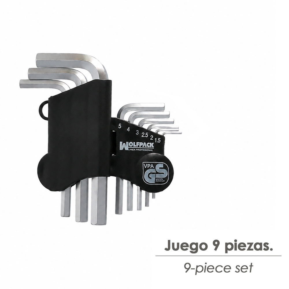 Juego Llaves Allen 9 Piezas