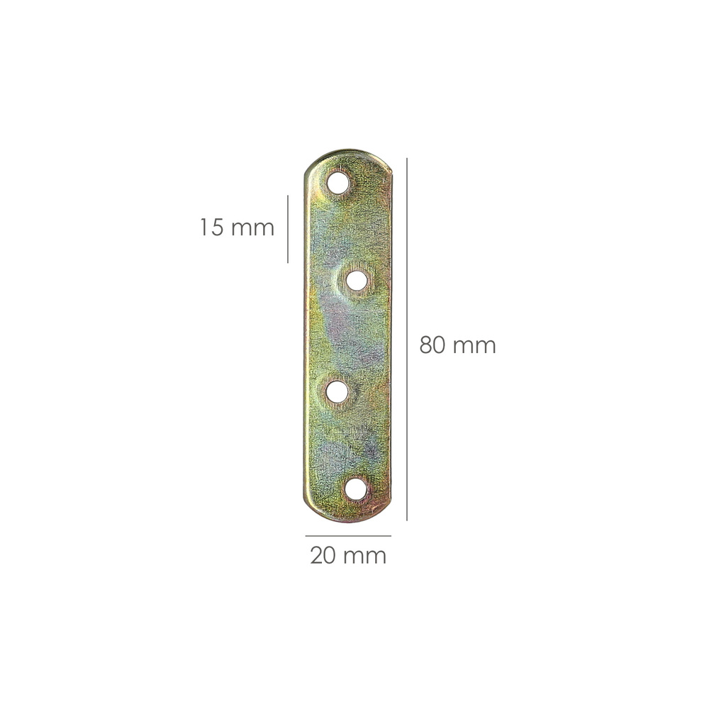 Placa Wolfpack Bicromatado  80x20 mm.