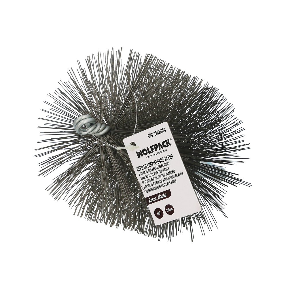 Cepillo Limpiatubos Acero 120 mm M12