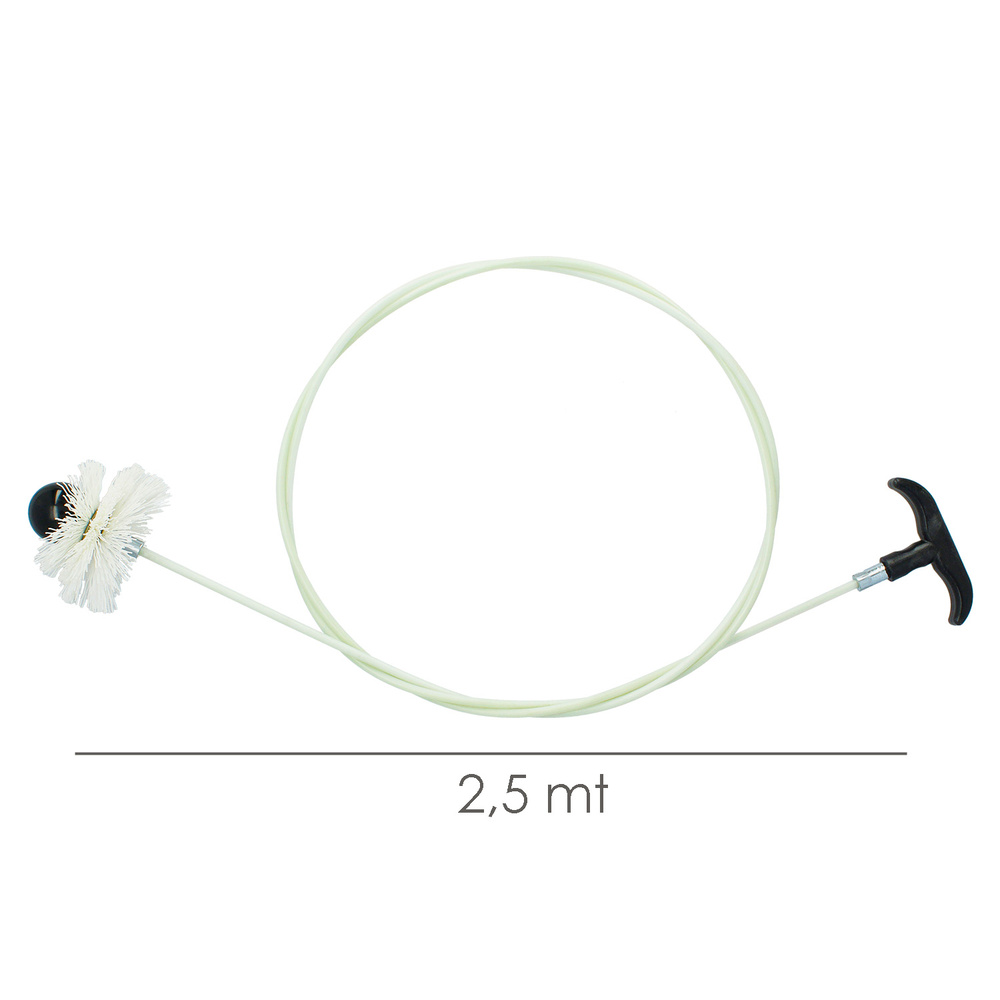 Deshollinador Kit Estufa Pellet Ø 80/100 mm. Longitud 2,5 metros