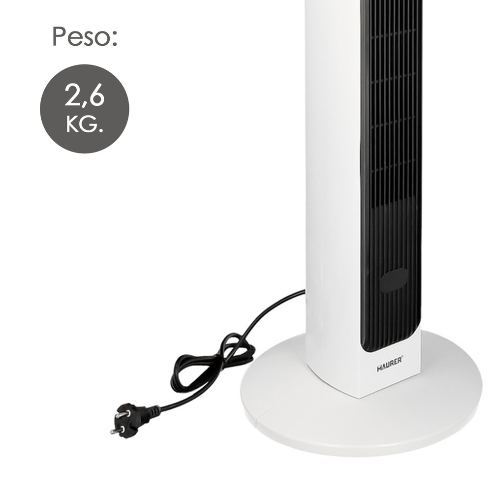 Calefactor Termoventilador Ceramico Torre 1000 / 2000 W. Altura 88 cm.