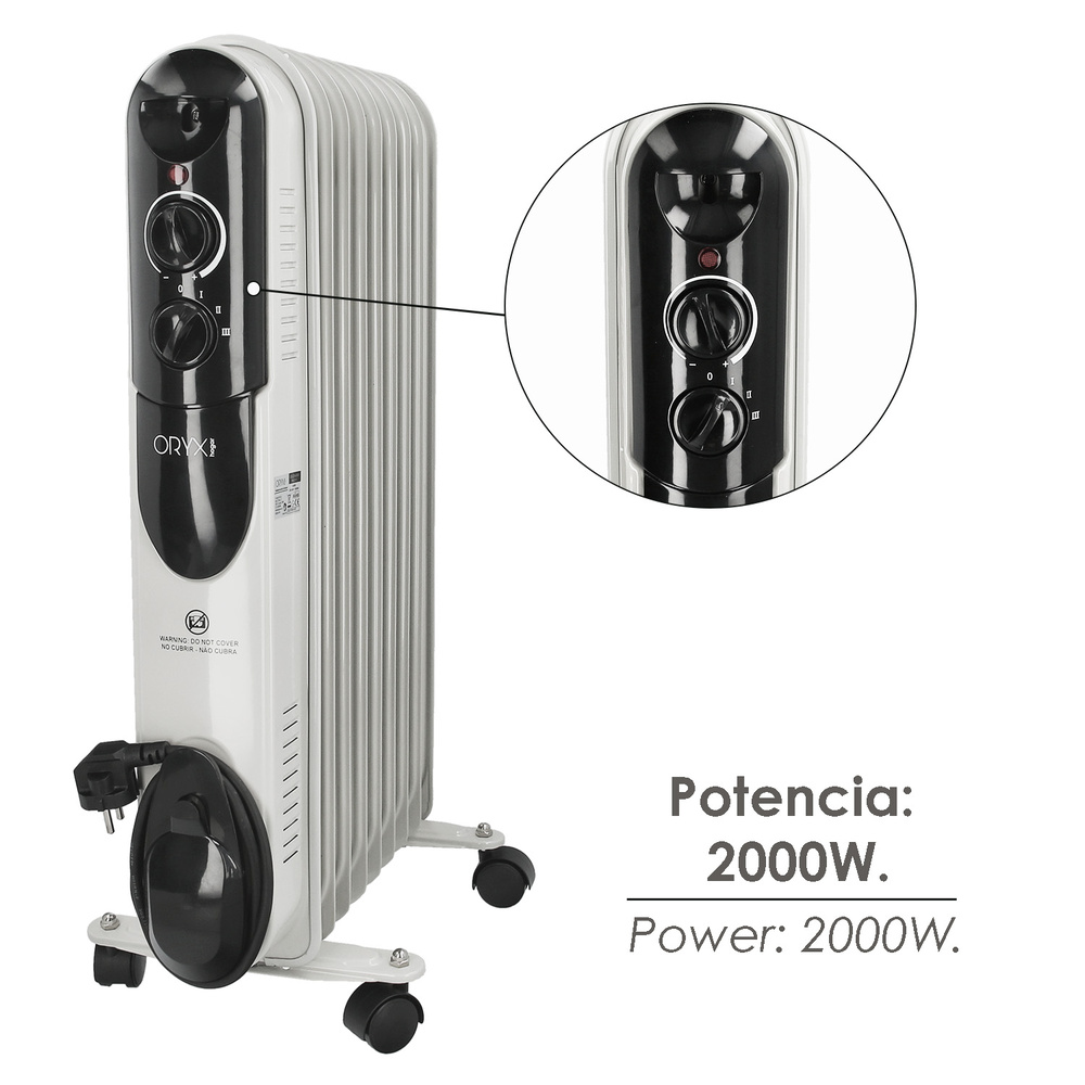 Radiador Aceite 2000w 9 Elementos      