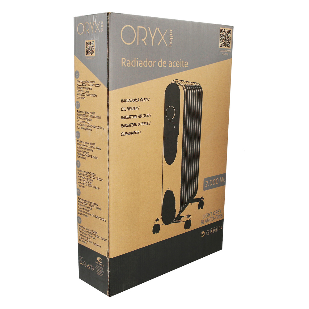 Radiador Aceite 2000w 9 Elementos      