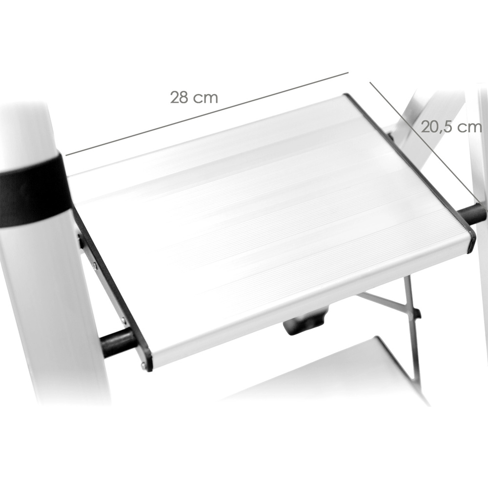 Escalera Plana Aluminio 2 Peldaños