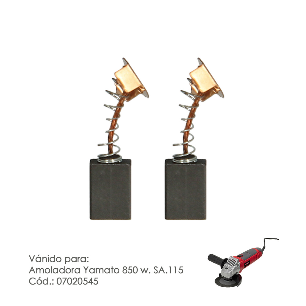 Escobilla Amoladora Corta Yamato 850 W. SA115 Cod: 07020545 (Modelo 52621)