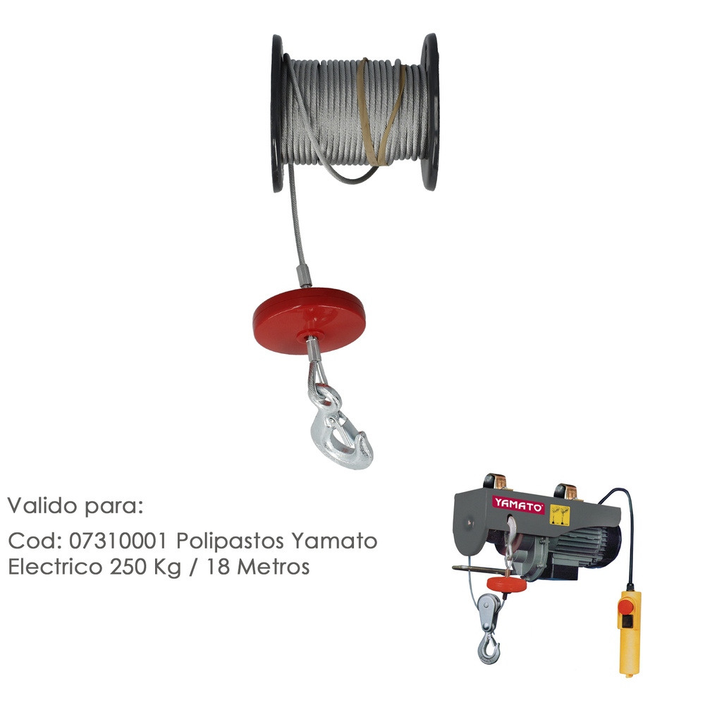 Bobina Cable Elevacion Para Polipastos Codigo 07310001 (Modelo 91421)