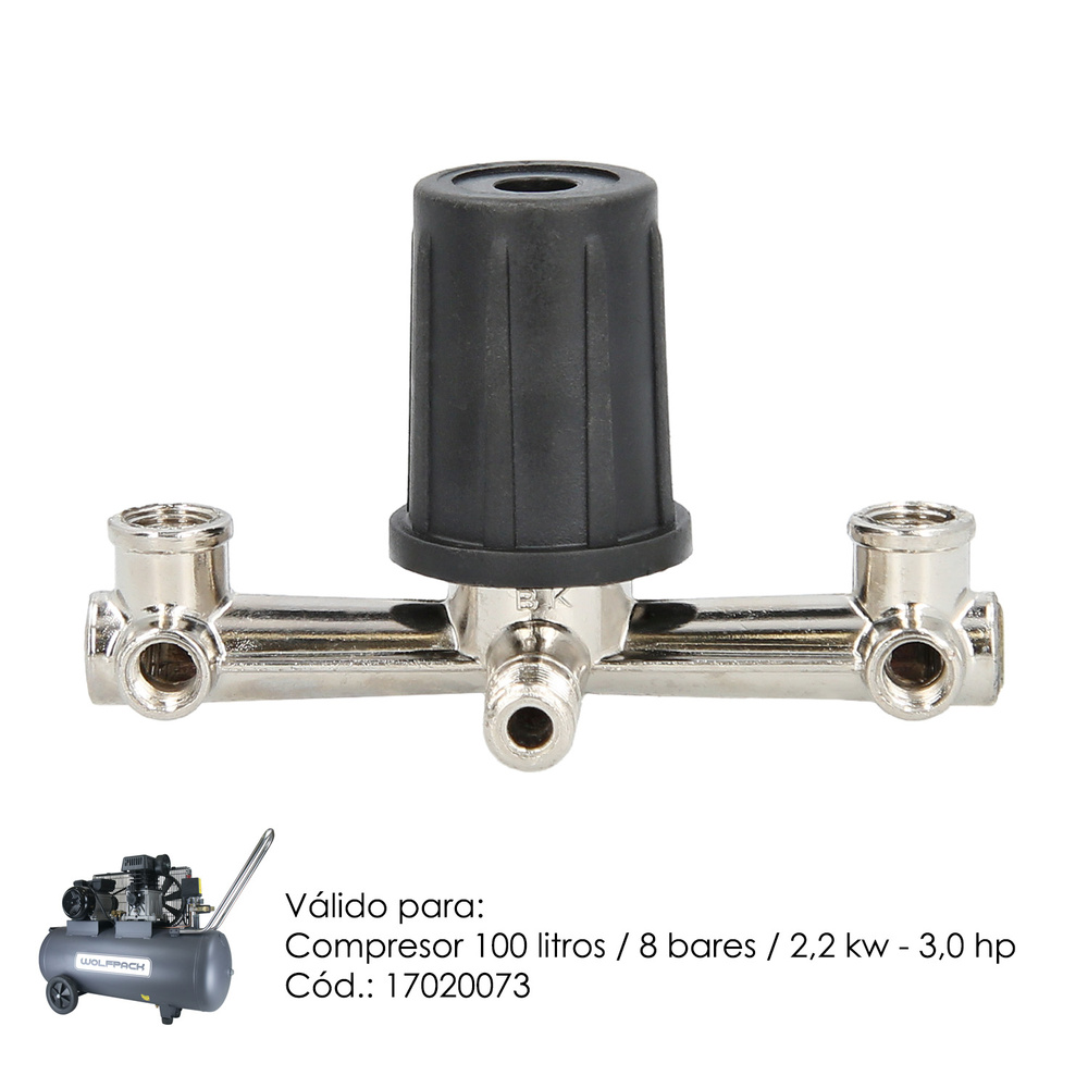 Regulador Presion Compresor 100 Litros / 8 Bares / 2,2 Kw - 3,0 Hp  Lubricado Por Aceite (17020073)