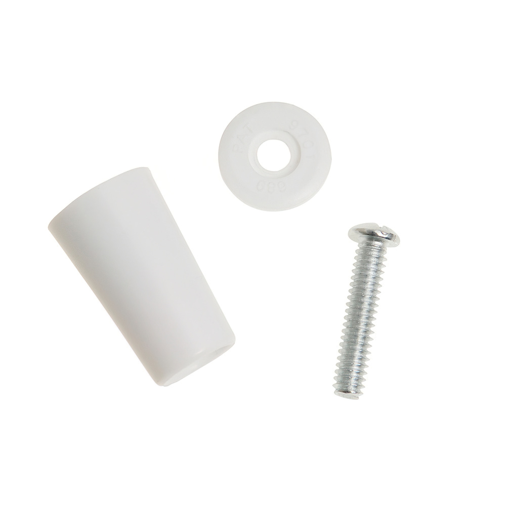 TOPE PERSIANA 60MM BLANCO C/TORNILLO ZINCADO 49181