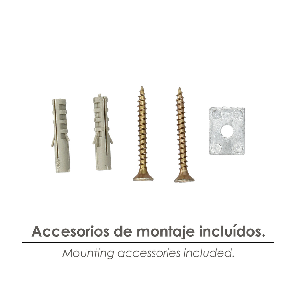 Soporte Pelicano Regulable Para Estante 1 / 35 mm. Cromo Mate  (1 Pieza)