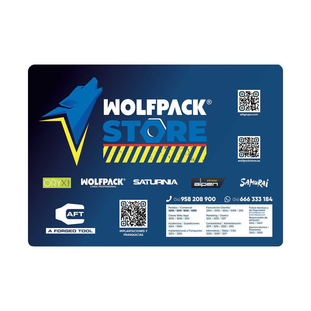 Alfombrilla Para Raton Wolfpack Store Tamaño A4 