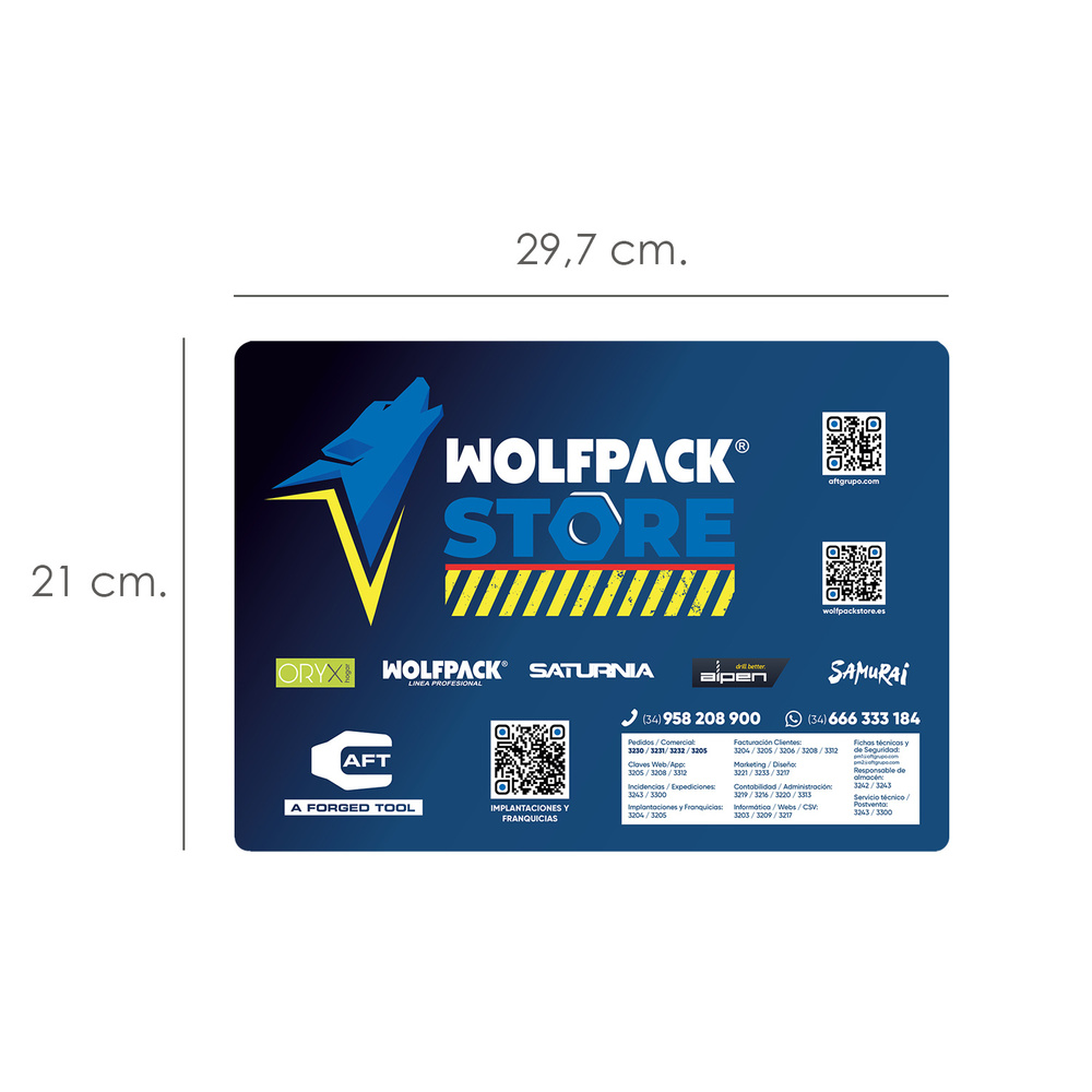 Alfombrilla Para Raton Wolfpack Store Tamaño A4 