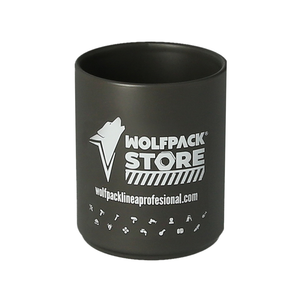 Vaso Ceramica Gris Wolfpack Store 290 ml.