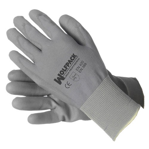 Guantes de poliuretano y polietileno